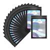100 Pack Mylar Holographic Packaging Bags Resealable Candy Bags with Clear Window Foil Pouch Bag for Lipgloss, Jewelry, Sample Bag for Small Business (Black, 2.4x3.9 Inch) view 1