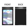 100 Pack Holographic Packaging Bags Resealable Candy Bags with Clear Window Foil Pouch Bag for Lipgloss, Jewelry, Sample Bag for Small Business (Black, 3.5x6.3 Inch) view 3