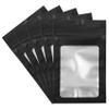 100 Count Holographic Mylar Bags With Clear Window Resealable Food-Grade Storage Pouch with Front View Window Keeps Cookies, Snacks, and Jewelry Fresh & Secure (2.95 x 4.72 Inches) view 1