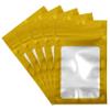 100 Count Holographic Mylar Bags With Clear Window Resealable Food-Grade Storage Pouch with Front View Window Keeps Cookies, Snacks, and Jewelry Fresh & Secure (2.95 x 4.72 Inches) view 1