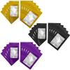 100 Count Holographic Mylar Bags With Clear Window Resealable Food-Grade Storage Pouch with Front View Window Keeps Cookies, Snacks, and Jewelry Fresh & Secure (2.95 x 4.72 Inches) view 2