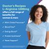 Doctor's Recipes L-Arginine 1000mg, Maximum Dose, Nitric Oxide Production, Blood Flow and Vascular Function, Endurance and Workout Support for Men and Women, 120 Coated Tablets view 3