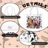 Sweetude 24 Pcs Cheer Clear Treat Bags with Handles for Cheer Team Cheerleader Gift Bag Bulk Cheerleader Party Supplies(Black) view 3