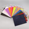 LNJMRU 50/100pcs Portable Kraft Paper Bags Colorful Handle Paper Bags Shopping Wedding Party Packaging With Handle(Black,100PCS_21X11X27CM) view 4