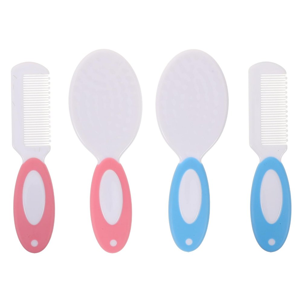 WRITWAA 1Set Infant Hair Brush: Soft Baby Hair Brush and Comb Set for Newborn Bathing and Grooming Kit Baby Registry Present for Boys Girls