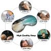 Sleep Mask for Side Sleeper Zero Pressure Soft Eye Mask Adjustable Serene Coastal Eye Cover for Travel Flight Work view 4