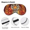 Sleep Mask for Side Sleeper Zero Pressure Soft Eye Mask Adjustable Prosperity in The Year of The Tiger Eye Cover for Travel Flight Work view 3
