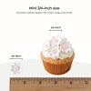 144 Count Edible Daisy Cake Decorations, Mini Edible Flowers, White & Pink Sugar Flowers, Daisy Cupcake Toppers for Cakes & Cupcakes, Edible Cake Decorations, Global Sugar Art (3/4 Inch) view 3