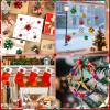 DECYOOL 1 Inch Mini Gift Wrap Bows, 200pcs Christmas Red Green Gold Silver Blue Purple Self Adhesive Metallic Bows for Holiday Christmas Birthday Party Favor Packaging Decorations view 4