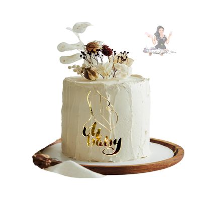 Tatis Crafty Store Oh Baby Gold Acrylic Cake Topper, 2.8 x 5.5 inches, Baby Shower Decoration