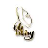 Tatis Crafty Store Oh Baby Gold Acrylic Cake Topper, 2.8 x 5.5 inches, Baby Shower Decoration view 2