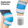 4-Pack Elastic Ice Pack Straps with Hook & Loop, 35.5"x2" Reusable Fastening Bands for Cold/Hot Therapy, Comes with Adjustable Extension Straps,Reusable Ice Belt Extender (Grey) view 2