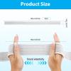 4-Pack Elastic Ice Pack Straps with Hook & Loop, 35.5"x2" Reusable Fastening Bands for Cold/Hot Therapy, Comes with Adjustable Extension Straps,Reusable Ice Belt Extender (Grey) view 4