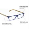 eyebobs - Number Cruncher | Premium Reading Glasses for Men and Women | Rectangle Frame for Wide Faces, Green and Brown Tortoise with Forest Green, 2.50 view 3