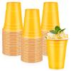 LANLISA 100 Yellow Plastic Cups, 16 oz Disposable Cups, Drinking Cups For Party Supplies view 1