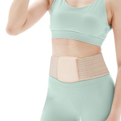 YZHUO Abdominal Binder Post Surgery, Unisex Umbilical Hernia Belt, Umbilical Hernia Belt for Women, Adjustable 3D Support Pad(Large)