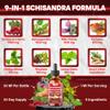 Tenmido 9in1 Schisandra Berry Extract Liquid Drops with Ashwagandha, Milk Thistle, Turmeric Curcumin, Ginkgo Biloba, Rhodiola, Panax Ginseng, Lemon Balm, & Rosemary - 30 Days Supply - 1FL Oz view 3