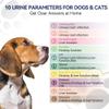 10-in-1 Cat & Dog Urine Test Strips, Cat & Dog UTI Test Kit, Pet Urinalysis Reagent Strips Diabetes, Glucose, Nitrite, Specific Gravity, pH, Protein, Leukocytes & More (60 Strips) view 2