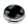 Fleece Lined Owl Mini Round Pill Box, can be Put into Wallet, Pocket, Light and Convenient, 3 Compartment Pill Box, Portable Pill Box, view 2