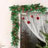 270cm Christmas Vines Wreath for Hanging Above The Door Stairway Hanging Decoration for Commercial and Hotel Courtyard Scene Arrangement (A) view 2
