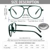 DXYXYO 2 Pack Retro Aviator Reading Glasses for Women 2.0, Mens Classic Lightweight Blue Light Blocking Computer Readers, Black+Dark Green view 3
