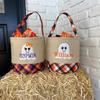 Yunhuy Halloween Bucket Personalized Name Ghost Pumpkin Halloween Basket Trick or Treat Candy Gift Carrying Tote Bag Party Favor Supplies (Style 5) view 3