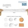 200pcs Reusable Plastic Food Covers Elastic Stretch Bowl Covers for Fresh Food Storage, Universal Plate Covers for Kitchen, Dining, and Bread Proofing (White) view 2