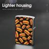 Fun Food Hotdog Hot Dogs Durable and Wear-Resistant Copper Lighter Protective Case view 4