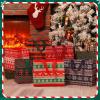 Sanwuta 150 Pcs Sweater Christmas Bags Bulk for Gifts 12.8 x 9.8 x 6.7 in Large Tote Treat Grocery Bags Reusable Non Woven view 2