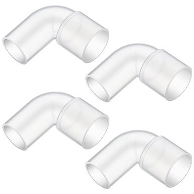 Anglechic 4 Pack CPAP Elbow Connectors, 90 Degree Medical Grade Universal CPAP Tubing Elbow Ensure Streamlined Connection Between Machine and Hose, 22mm ID, 22mm OD