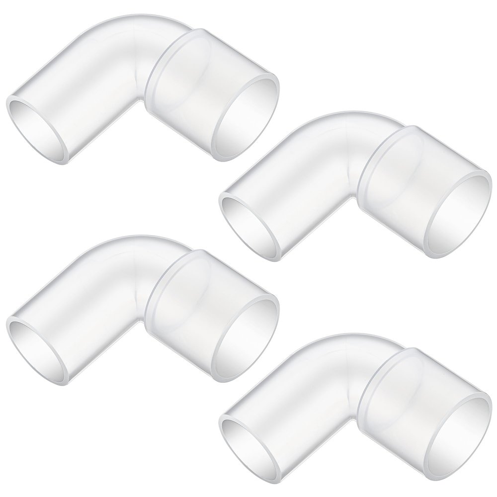 Anglechic 4 Pack CPAP Elbow Connectors, 90 Degree Medical Grade Universal CPAP Tubing Elbow Ensure Streamlined Connection Between Machine and Hose, 22mm ID, 22mm OD