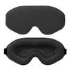 2 Pack Sleep Mask for Side Sleeper, Complete Light Blocking 3D Sleeping Eye Mask, Soft Breathable Eye Cover for Women Men 100% Light Blocking Blindfold (Black) view 2