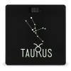 Taurus Constellation Digital Bathroom Scale for Body Weight Lighted LCD Display Round Corner view 1
