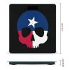 Texas Flag Skull Digital Bathroom Scale for Body Weight Lighted LCD Display Round Corner view 2