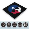 Texas Flag Skull Digital Bathroom Scale for Body Weight Lighted LCD Display Round Corner view 3