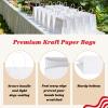 GSSUSA Large White Paper Bags 16x6x12'' 200Pcs Recycled Gift Bags Kraft Bag With Handles For Business, Party, Boutique, Retail, Wedding, Shopping, Halloween, Christmas view 3