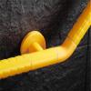 Bathroom Grab Bar 3030cm, Curved Safety Handrail with Nylon Outer Tube, Wall-Mounted Support for Elderly & Disabled(Gold,45 * 45Cm) view 1