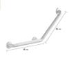 Bathroom Grab Bar 3030cm, Curved Safety Handrail with Nylon Outer Tube, Wall-Mounted Support for Elderly & Disabled(Gold,45 * 45Cm) view 3