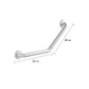 Bathroom Grab Bar 3030cm, Curved Safety Handrail with Nylon Outer Tube, Wall-Mounted Support for Elderly & Disabled(Gold,45 * 45Cm) view 4