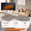Heated Area Rug, Heating Floor Mat Large with Timer, Adjustable Temperature, Winter Under Desk Foot Warmer for Living Room,Yoga Room(A,140 * 200CM/55.1 * 78.7in) view 3