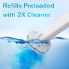 Ucaimao 80 PCS Disposable Toilet Brush Cleaner RefillsToilet Bowl Brush Handle Refills Cleaning System Replacement Heads Cleaner Pads for Bathtub Wash Basin (Only RefillsOnly Fits Ucaimao) - White view 4