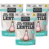 Lentil Telepathy Sea Salt & Vinegar Crunchy Whole Lentil Snack, OIL FREE, Never Fried, Plant Based, Gluten Free, 4 oz Bags, 3 Pack view 1