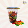 Fun Fruit Sour Gummy Candy - Assorted Fruit Rounds, Bold & Tangy Chewy Snacks, Halal Certified & Fat Free, 6 oz Cups (Pack of 14) view 2