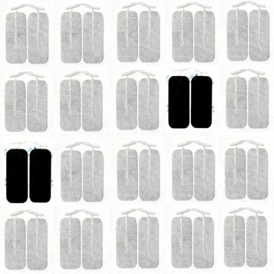 Acuzone Premium TENS Unit 40 PCS Electrodes 2"x4" Rectangular Electrode for TENS Massage
