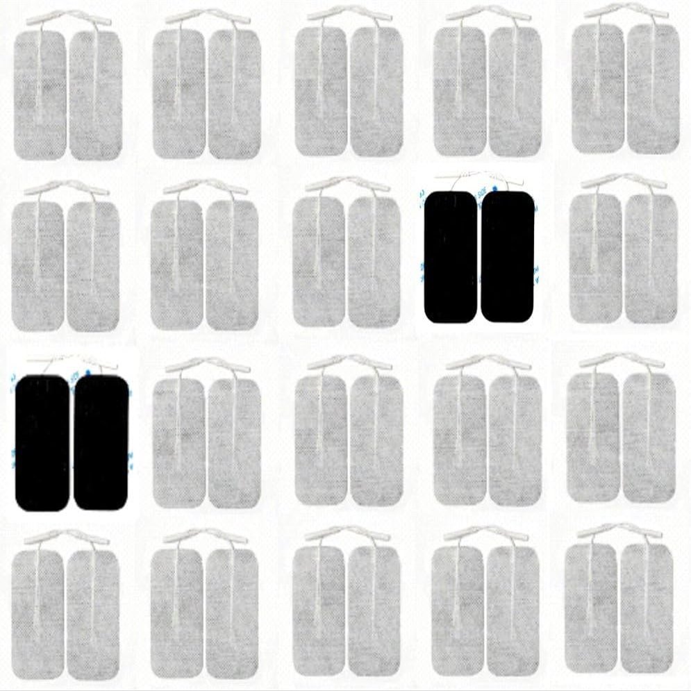 Acuzone Premium TENS Unit 40 PCS Electrodes 2"x4" Rectangular Electrode for TENS Massage