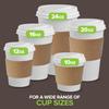 2000 Count Cup Sleeves 10-24 oz Recyclable Insulating Sleeves for Everyday Use, Caterers, and Shops view 3