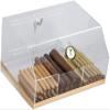 Prestige Import Group Laurence V2 Countertop Transparent Acrylic Display Case Humidor with 3 Bins and Hygrometer - Stores up to 75 Cigars view 2
