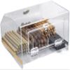 Prestige Import Group Laurence V2 Countertop Transparent Acrylic Display Case Humidor with 3 Bins and Hygrometer - Stores up to 75 Cigars view 4