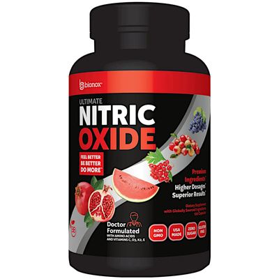 Bionox Ultimate Nitric Oxide, Premium Stamina & Performance Formula*, with AstraGin Ginseng, 120 Capsules