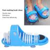1 Pair Shower Foot Scrubber, Foot Massager Slipper Feet Cleaning Brush with Suction Cups for Unisex Adults Cleaning Feet view 4